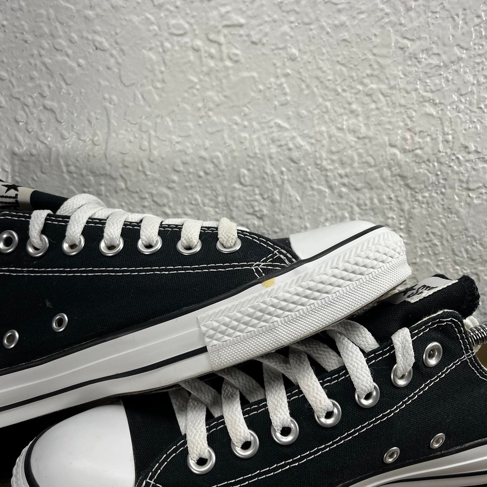 Converse Chuck Taylor All Star Low Black Unisex Shoes - M 9 - W 11 - Picture 5 of 12
